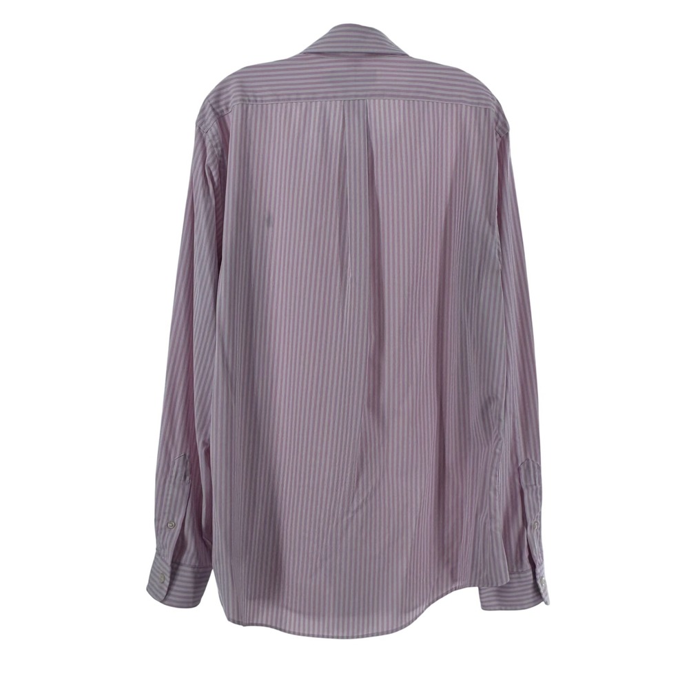 Ralph Lauren Mens XL Slim Fit Performance Shirt Pink White Striped Button Down - Picture 3 of 9
